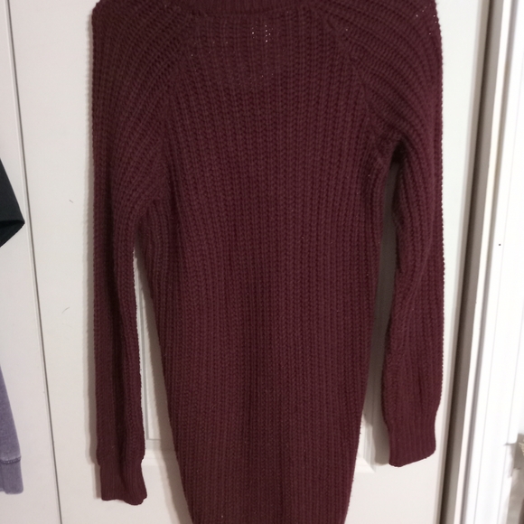 NOBO Maroon Sweater Dress - Picture 3 of 3